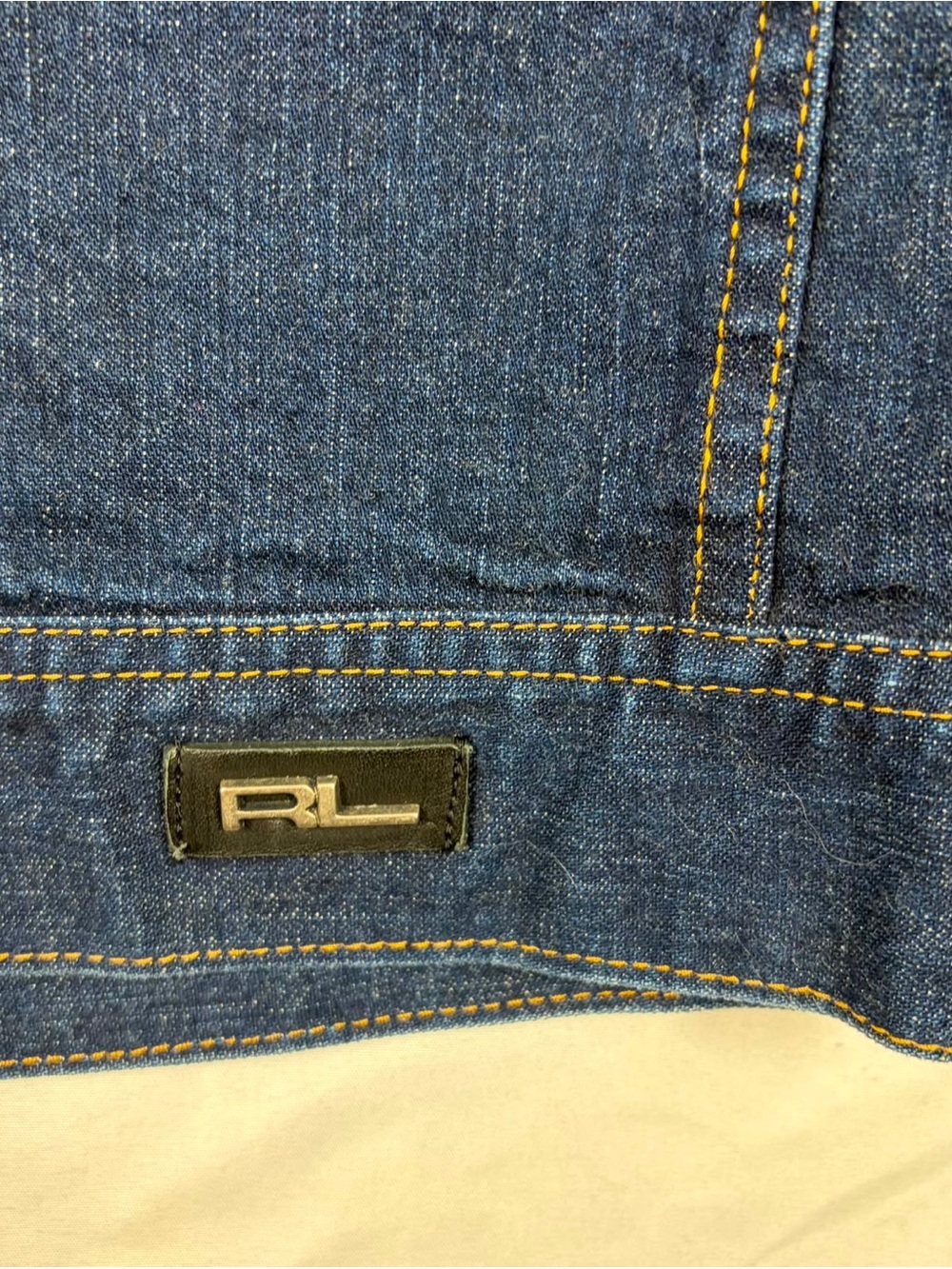 Vintage Ralph Lauren Sport Denim Western Jacket with Red Fringe - Picture 4 of 9